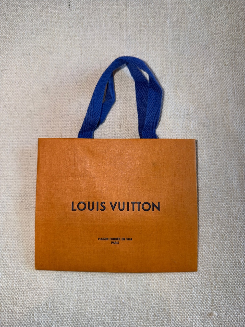 Louis Vuitton X-Small Shopping Bag with Blue Handles